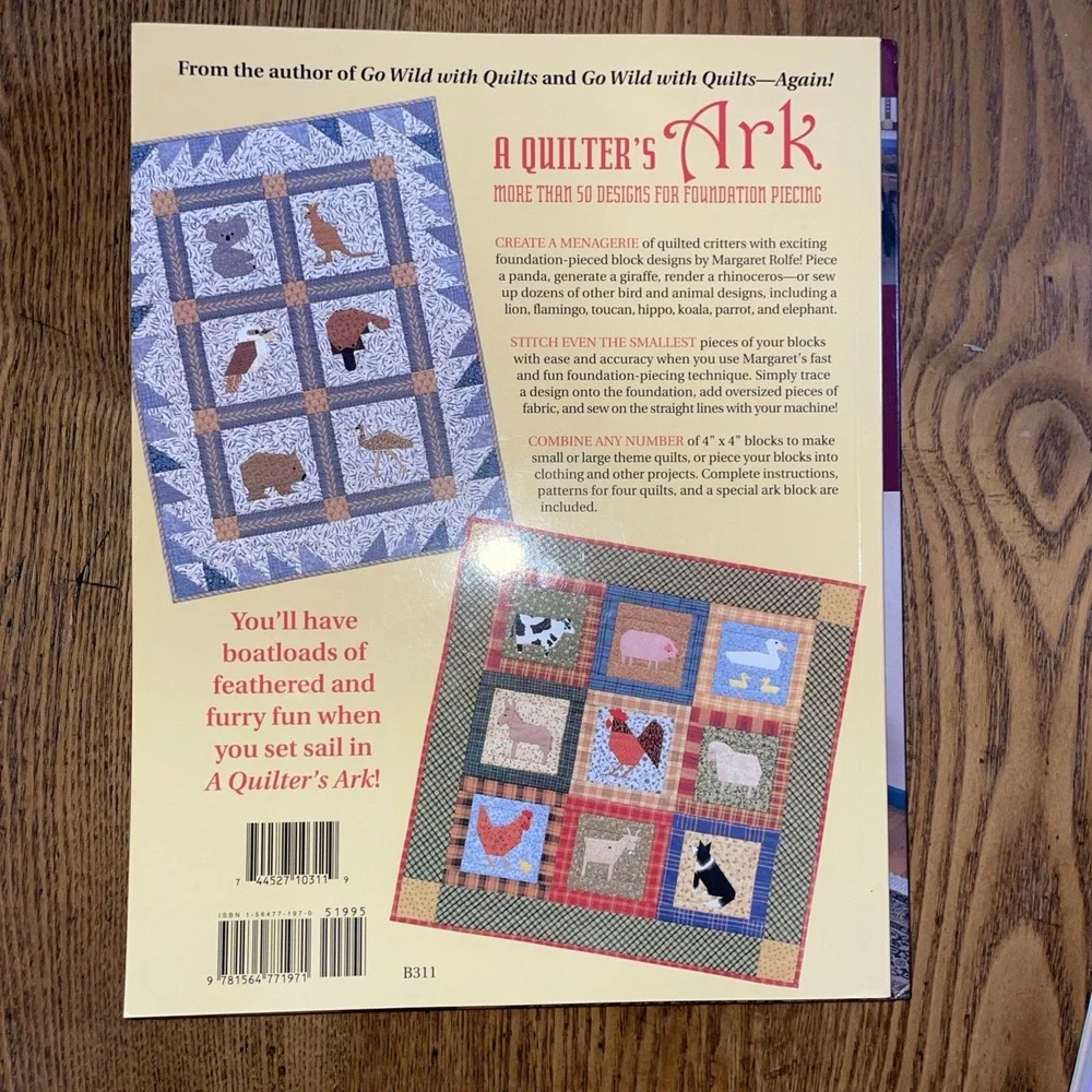Lot of 3 Quilting Books‎ - Nine Patch, Quilter's Ark, Classic Quiltmaking
